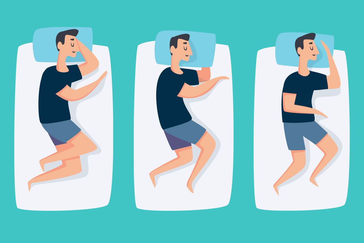 Bed sleep position